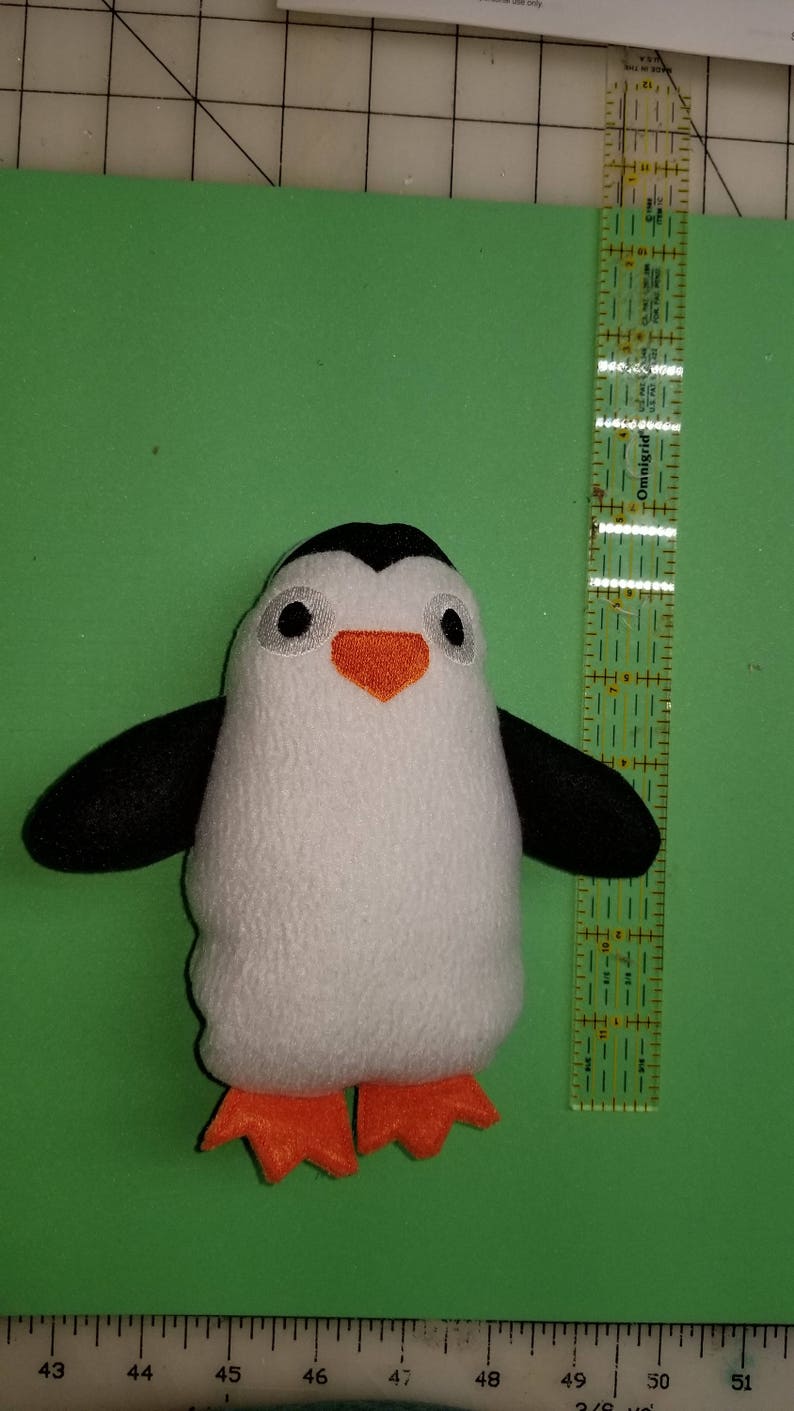 Download Penguin stuffie in the hoop machine embroidery design | Etsy