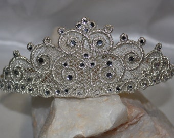 Tiara Crown hairband, headband, freestanding lace in the hoop machine embroidery designs embroidery machine files