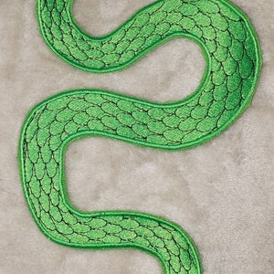 Snake applique patch machine embroidery designs