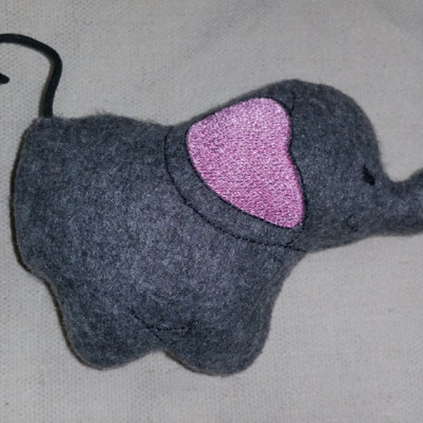 Elephant softie plush stuffie in the hoop machine embroidery *digital* design embroidery machine files