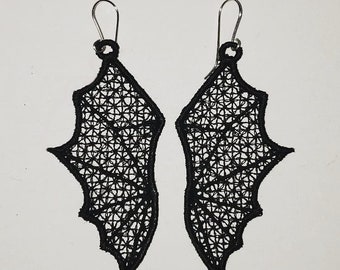 Bat wings Freestanding lace machine embroidery design embroidery machine files