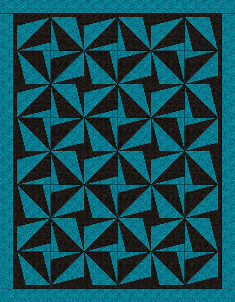 Rotating Star quilting block paper piecing in the hoop embroidery machine files image 3