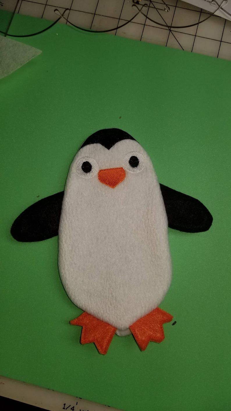 Download Penguin stuffie in the hoop machine embroidery design | Etsy