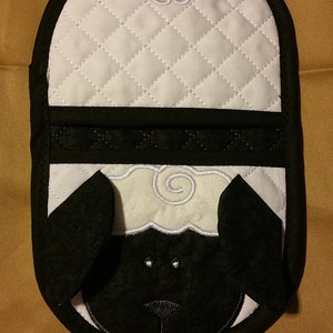 Conjunto de 5 suportes para pote de luva de fazenda de forno no aro, máquina de bordado, padrão digital para máquinas de bordar, arquivos de máquina de bordar