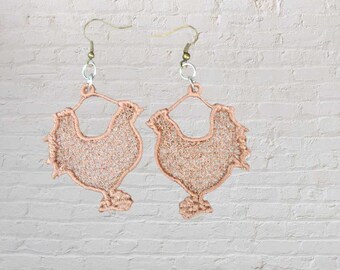 Chicken Freestanding lace machine embroidery design embroidery machine files