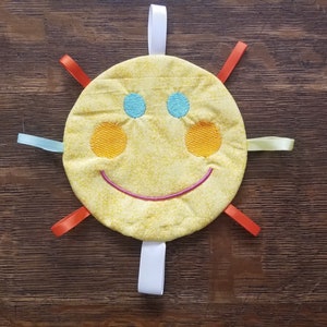 Sun face - stuffie in the hoop machine embroidery design, digital pattern embroidery machine files