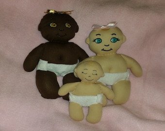 Baby Doll stuffies in the hoop designs -  three sizes embroidery machine files