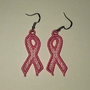 Awareness ribbon Freestanding lace machine embroidery design embroidery machine files