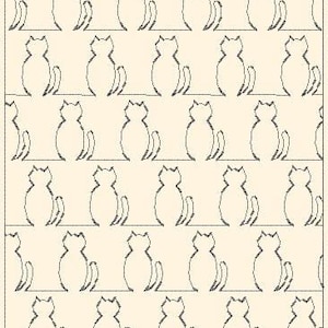 3 - 7x12 Cat, fish and meow  combo in the hoop quilting patterns for machine embroidery embroidery machine files
