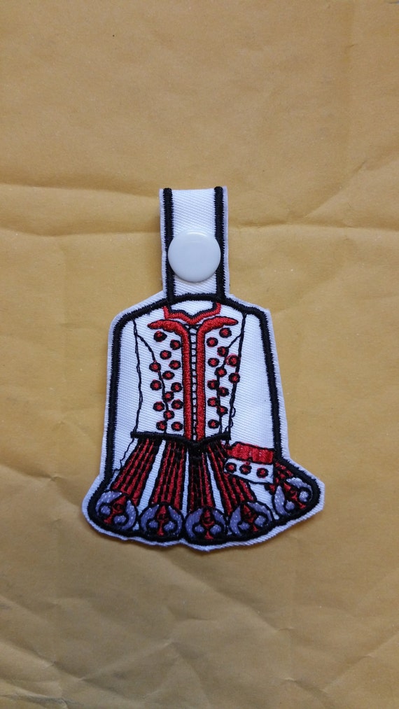 irish dance dress embroidery designs Vintage Red Velvet Irish Dance Dress, Hand Embroidered Celtic Phoenix