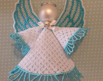 Angel freestanding lace in the hoop machine embroidery design ornament 3d embroidery machine files
