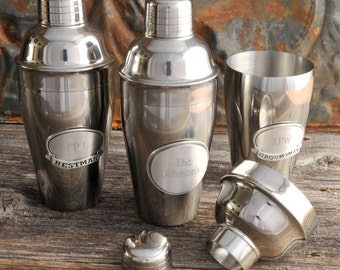 Personalized Cocktail Shaker - Engraved Cocktail Shaker - Monogrammed Cocktail Shaker - Groomsmen Gifts - Gifts for Him - GC871