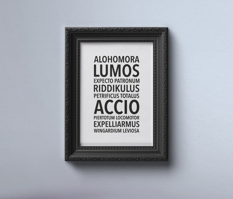 Printable Reserve Quotation - Magic Spells Print - Magical Bookish Estimate - Presents For Reserve Followers - Electronic - Fast Obtain photo relating to Harry Potter Spells List Printable identify Printable E book Estimate - Magic Spells Print - Magical Bookish Estimate - Items For E book Supporters - Electronic - Instantaneous Down load