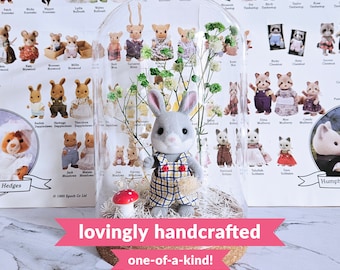 Handcrafted Woodland Critter Display | Glass Gift Dome | Miniature Diorama