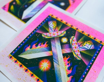 Magical Swords - Riso Prints