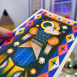 It's Christmas mini version Risograph Prints image 2