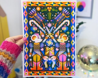 It's Christmas -  Risograph Prints