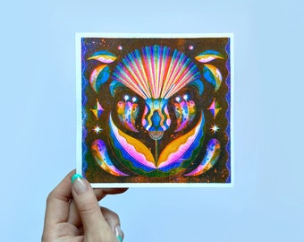 Flower Power - Mini Risograph Print