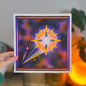 In The Cosmos - Risograph Print