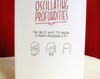 Oscillating Profundities Zine - The Best Way to Know a Man's Personality (Risograph Print)