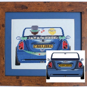 Mini Cooper and Mini Cooper Wedding PDF Cross Stitch patterns