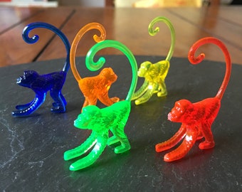 4+ Curious George Monkey drink champagne cocktail bar ware cake toppers pirate circus carnival safari jungle pool beach party mixology decor