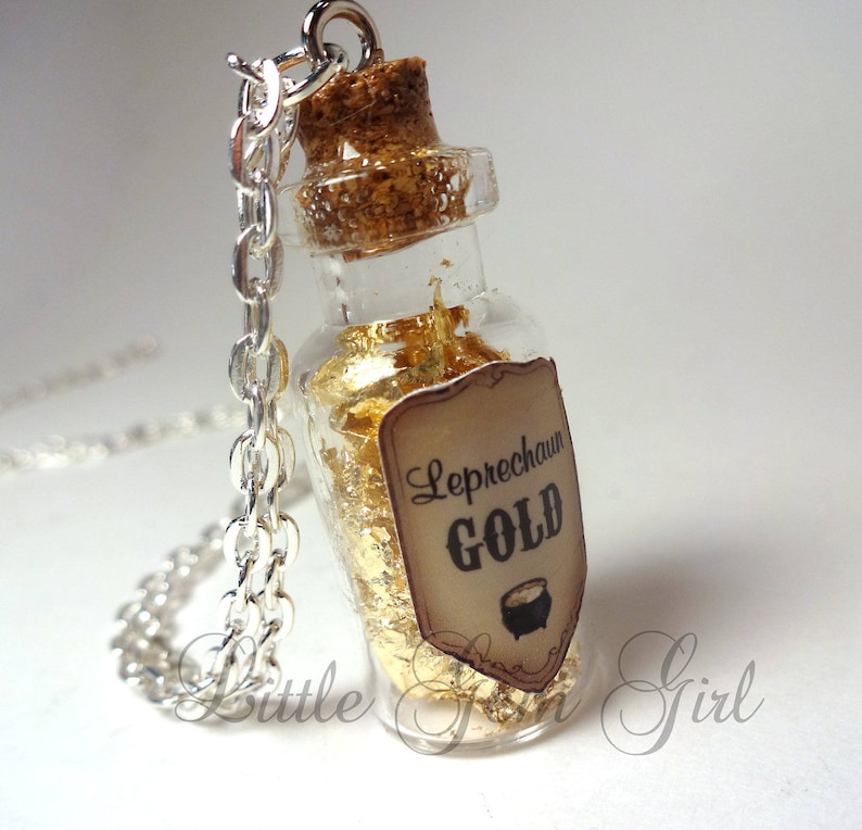 1 Mini love potion tiny empty wish glass bottle necklace pendants & bail DIY fairy dust poison party favors Easter birthday jewelry gift image 9