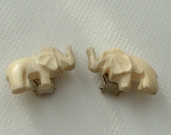925 Sterling Silver Marcasite Elephant Post Earrings Elephants Zoo Stud NEW