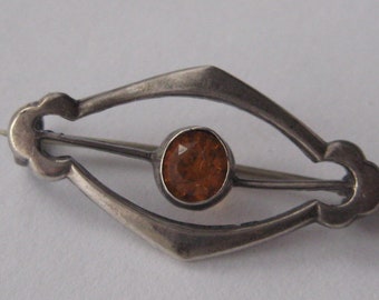 Charles Horner silver paste brooch