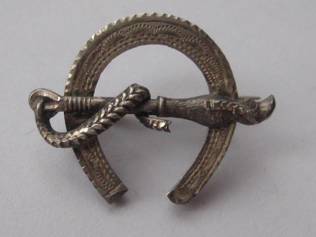 Chester 1891 H/M silver equestrian themed brooch