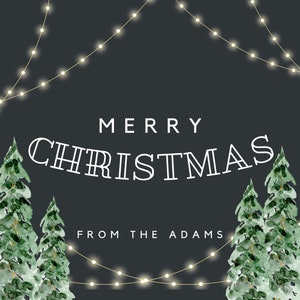 Customizable Christmas/Holiday Download - Greeting Card, Post card, Gift tag, Holiday Party invitation