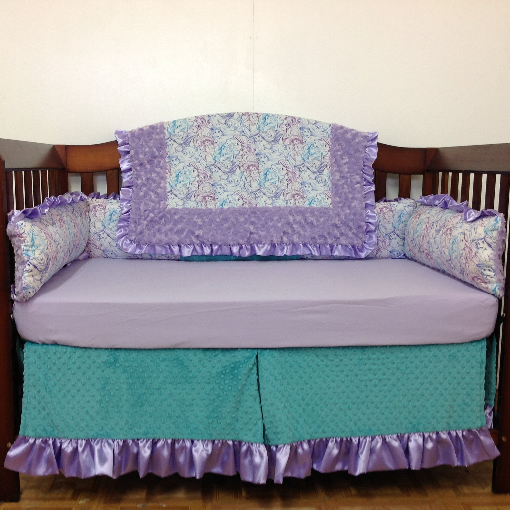 little mermaid baby bedding