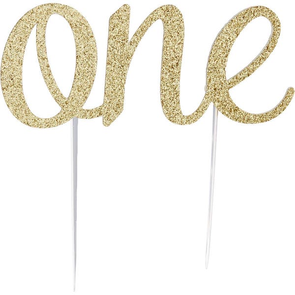 Cake Topper, birthday cake toppers, First Birthday cake topper, Smash Cake, Gold cake topper, one cake topper, birthday cake decorations