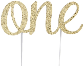 Cake Topper, birthday cake toppers, First Birthday cake topper, Smash Cake, Gold cake topper, one cake topper, birthday cake decorations