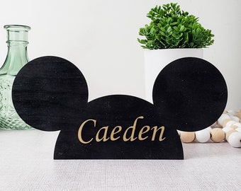 Custom Name Sign, Mouse Ear Sign, Themepark Sign, Kids Room Decor, Baby Name Sign