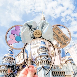 Birthday Minnie Ears, Minnie Ears, Disney Headband, Birthday Headband