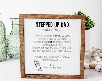 Father's Day Sign, Gift for Dad, Father's Day Gift, Gift for Step Dad