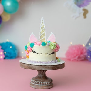 Einhorn Torten topper – Einhorn Theme Party – Einhorn Geburtstagsfeier – Glitzer Party Dekor – Einhorn Geburtstag Dekor – Einhorn Party Dekor