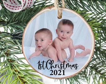 Photo Christmas Ornament – Photo Holiday Ornament – Baby’s First Christmas - Photo Keepsake Ornament - Personalized Keepsake Gift