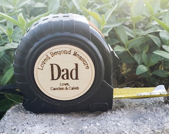 Fathers Day Gift, Personalized Tape Measure, Gift for Dad