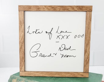 Custom Handwriting, Personalized Gift, Handwriting Gift, Mothers Day Gift, Gift for Mom