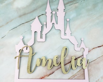 Disney Inspired Castle Name Sign