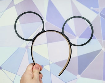 Circle Minnie Ears, Minnie Ears, Disney Headband, Circle Headband