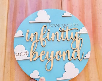 Toy Story Wall Sign, Baby Nursery Door Sign, Wall Decor for Andy's Room