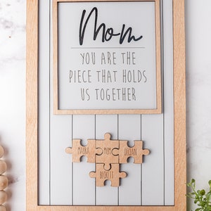 Mother's Day Puzzle Sign, Gift for Mom, Mother's Day Gift image 2