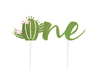 Succulent Cake Topper, Cactus First Birthday, For Smash Cake