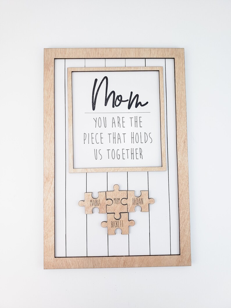 Mother's Day Puzzle Sign, Gift for Mom, Mother's Day Gift image 5