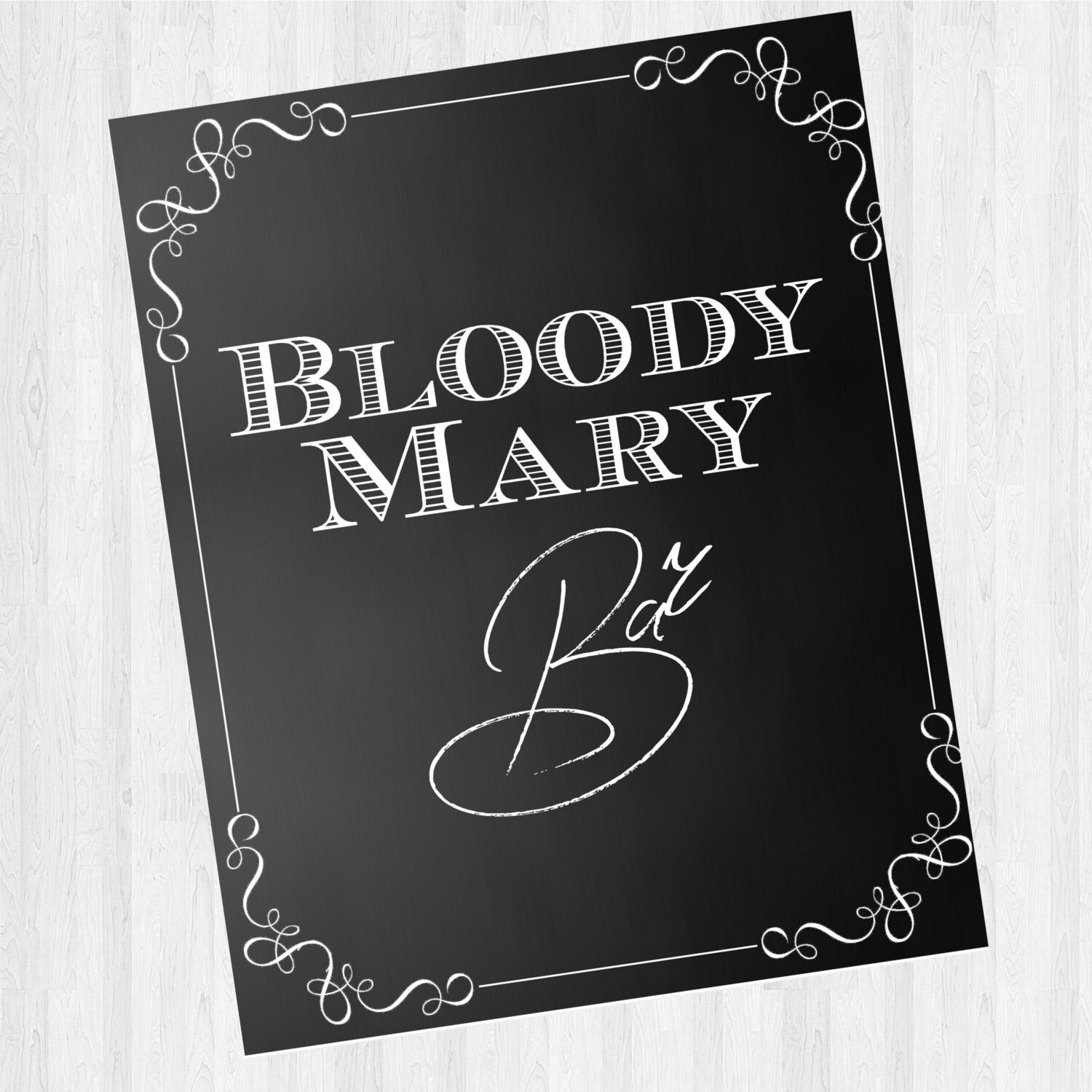 Bloody Mary Bar Sign Wedding/ Special Event / Brunch Etsy