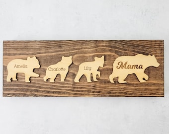 Personalized Mama Bear Sign