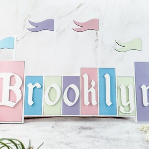 Custom Name Sign, Themepark Sign, Kids Room Decor, Baby Name Sign